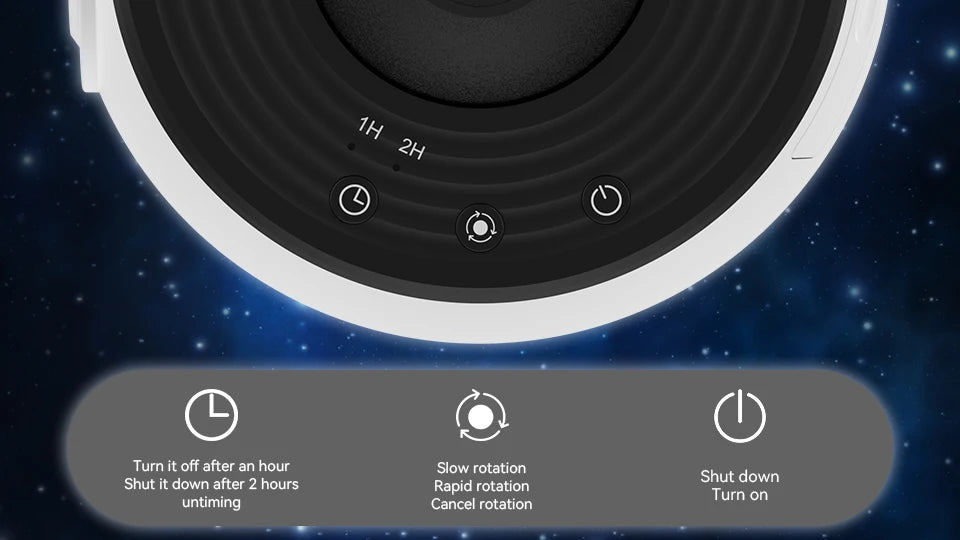 Projecteur Ciel Étoilé Enfant – Lampe Galaxie Rotative 360° | Veilleuse Rassurante Nuit Magique