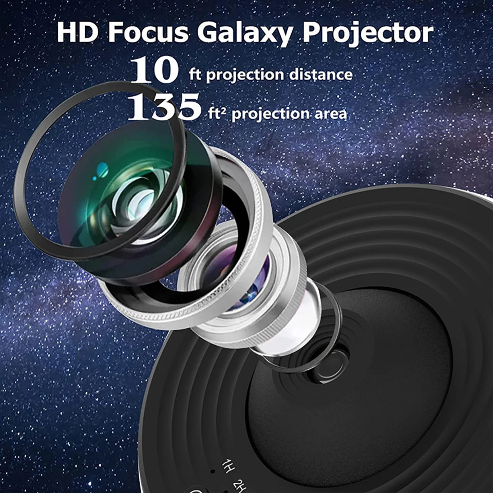 Projecteur Ciel Étoilé Enfant – Lampe Galaxie Rotative 360° | Veilleuse Rassurante Nuit Magique