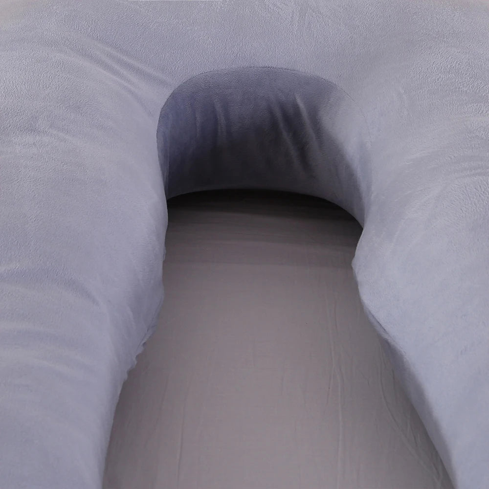 PANGDUBE Oreiller de grossesse 130*70cm Oreiller de taille pour femmes enceintes Oreiller d'allaitement Coussin d'allaitement pour femmes