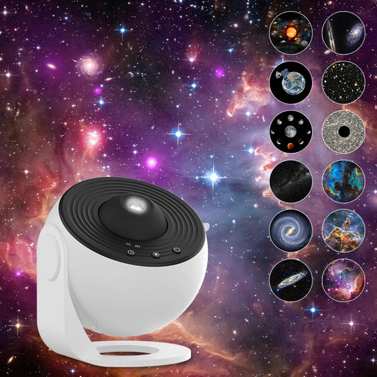 Projecteur Ciel Étoilé Enfant – Lampe Galaxie Rotative 360° | Veilleuse Rassurante Nuit Magique