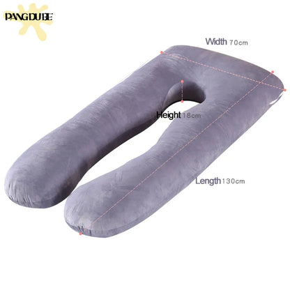 PANGDUBE Oreiller de grossesse 130*70cm Oreiller de taille pour femmes enceintes Oreiller d'allaitement Coussin d'allaitement pour femmes