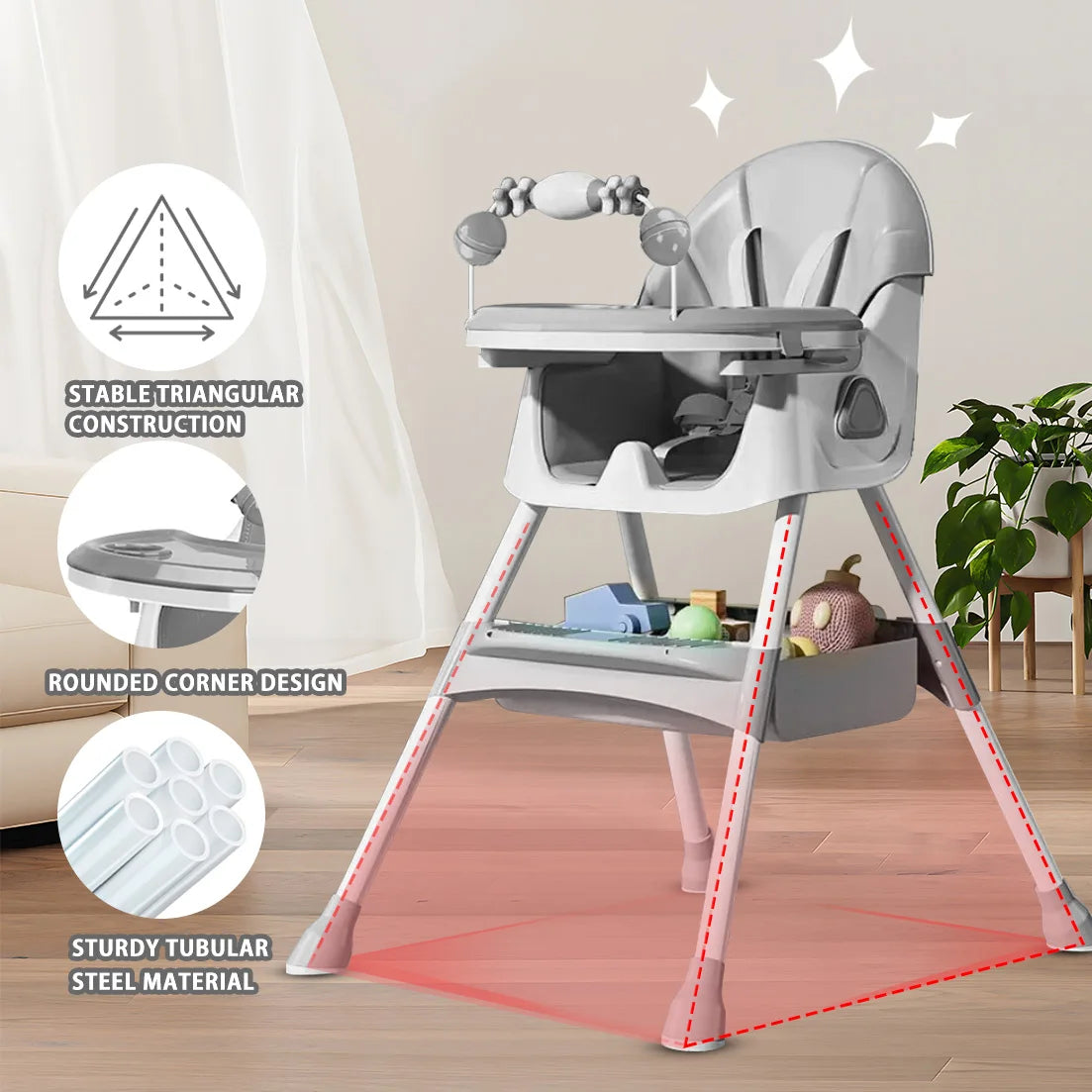 Chaise haute bébé