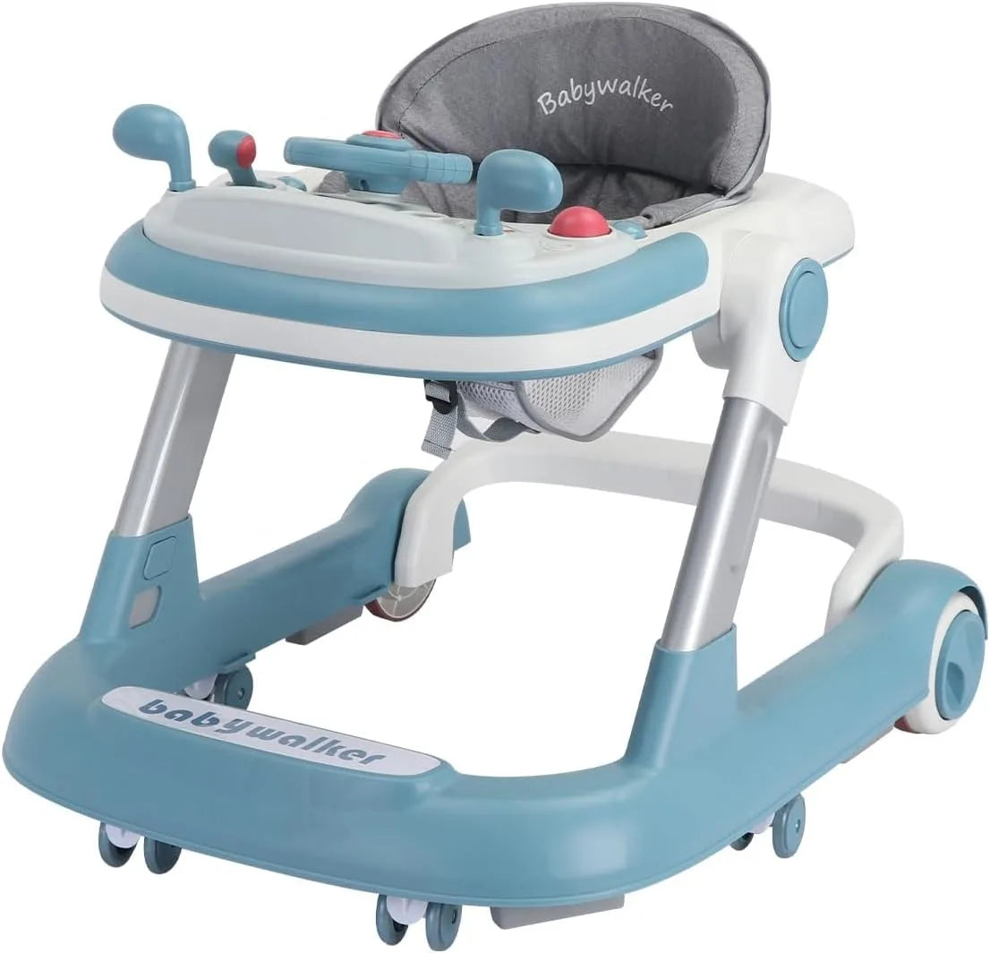 Marcheur Bébé 2 en 1 – Poussette avec Plateau Musical & Amovible, Pliable et Pratique