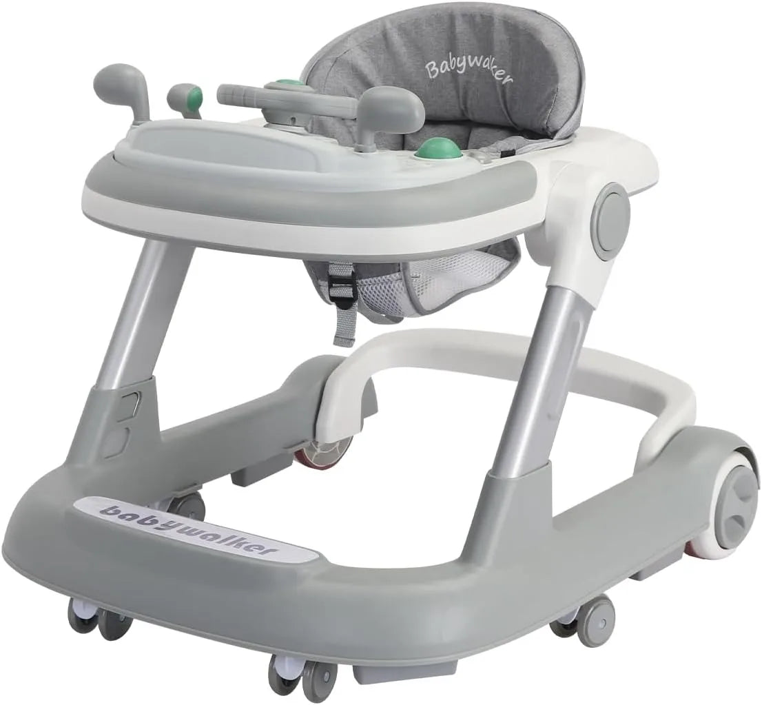 Marcheur Bébé 2 en 1 – Poussette avec Plateau Musical & Amovible, Pliable et Pratique