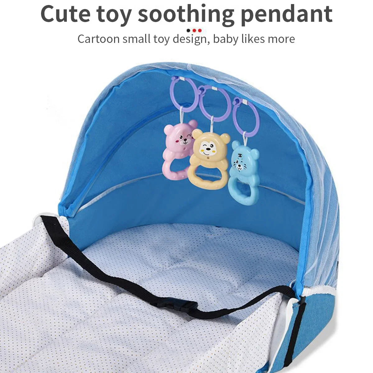 Lit de voyage pour bébé, nid de couchage pour nouveau-né avec filet pliable, moustiquaire, sac de couchage pour bébé, berceau pour nouveau-nés