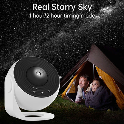 Projecteur Ciel Étoilé Enfant – Lampe Galaxie Rotative 360° | Veilleuse Rassurante Nuit Magique