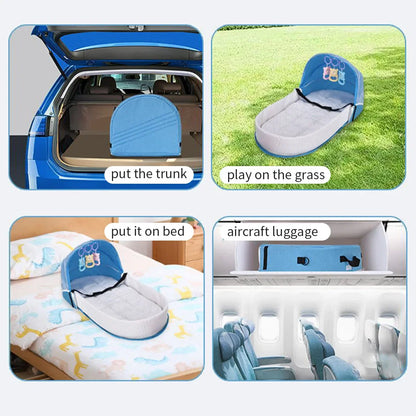 Lit de voyage pour bébé, nid de couchage pour nouveau-né avec filet pliable, moustiquaire, sac de couchage pour bébé, berceau pour nouveau-nés