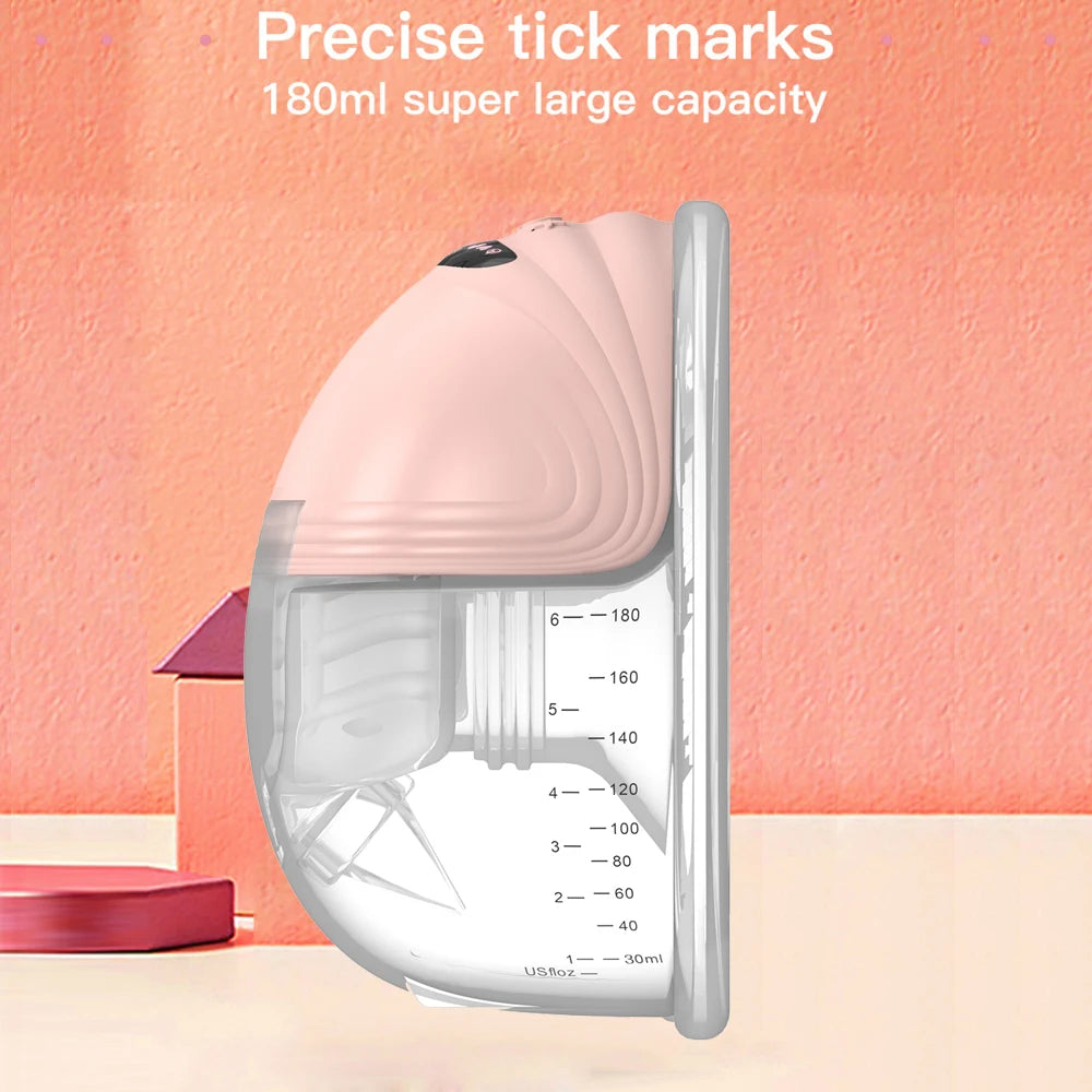 Tire-lait électrique portable pour l'allaitement mains libres 3 modes 12 niveaux d'aspiration faible bruit avec bride en silicone de 24 mm