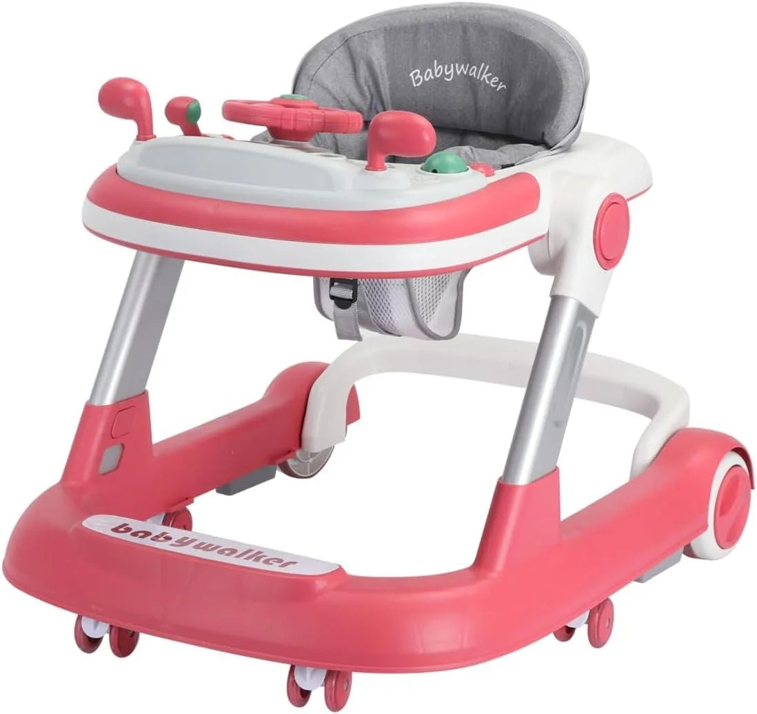 Marcheur Bébé 2 en 1 – Poussette avec Plateau Musical & Amovible, Pliable et Pratique