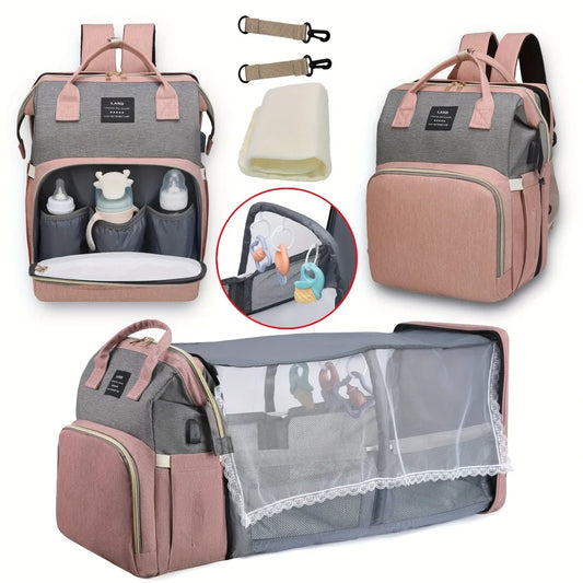 Sac de maternité léger et portable, lit de bébé pliable, sac de voyage de grande capacité pour la maternité, sac à dos pour bébé, sac de sortie pour maman.
