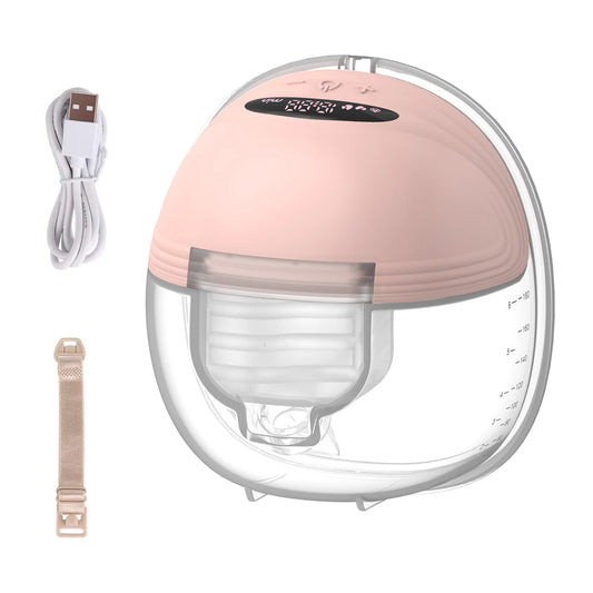 Tire-lait électrique portable pour l'allaitement mains libres 3 modes 12 niveaux d'aspiration faible bruit avec bride en silicone de 24 mm