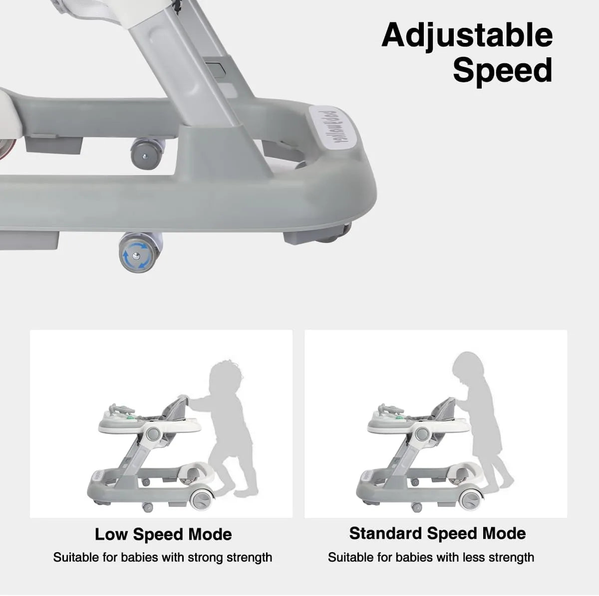Marcheur Bébé 2 en 1 – Poussette avec Plateau Musical & Amovible, Pliable et Pratique
