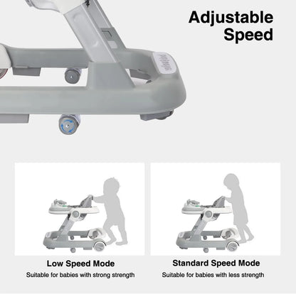 Marcheur Bébé 2 en 1 – Poussette avec Plateau Musical & Amovible, Pliable et Pratique