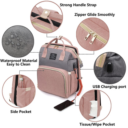 Sac de maternité léger et portable, lit de bébé pliable, sac de voyage de grande capacité pour la maternité, sac à dos pour bébé, sac de sortie pour maman.